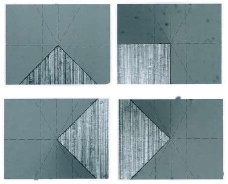 materiał detalu: SKD-11 t = 20 2 mm B: punkt 10µm powiększenie x100 C: punkt 30µm