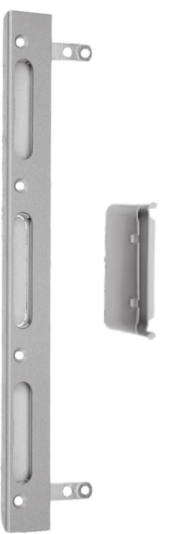 lakier brązowy, lakier czarny Gate catch plate for latch-bolt lock 32 240 white zinc, sand