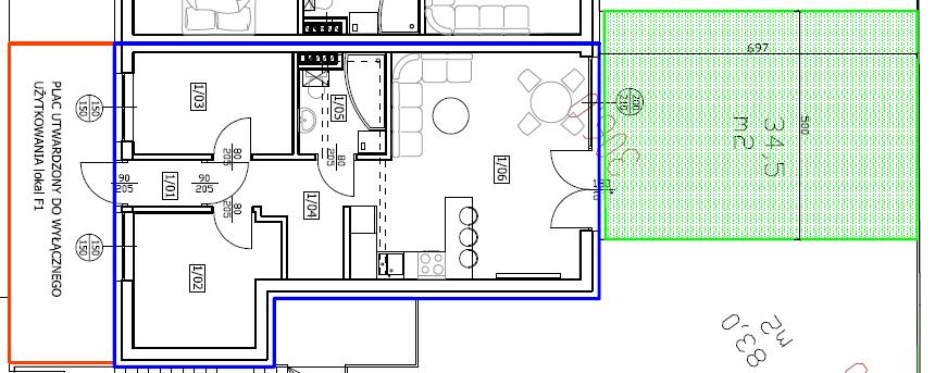 F1 F1 LOKAL LOKAL 49,15 49,15 Większy 3 -pokojowy apartament z ogródkiem. Na powierzchni 49,15 zmieściliśmy aż 2 sypialnie, salon, łazienkę, wiatrołap i przedpokój.