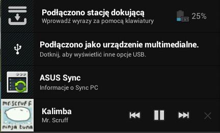 Panel regulacji szybkich ustawień ASUS Stuknij ikony indywidualnych narzędzi w celu włączenia lub wyłączenia ich funkcji.