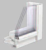 Szyba energooszczędna 59 Szyba energooszczędna składa się z dwóch tafli szkła przedzielonych komorą izolacyjną.