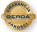 GERDA TO STYL, BEZPIECZEŃSTWO, NIEZAWODNOŚĆ Ponad 25 lat doświadczeń, zespół doskonałych inżynierów -projektantów i unikatowe opatentowane rozwiązania gwarantują wysoką jakość produktów i