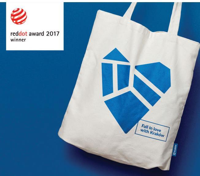 OSKAR DESIGNU RED DOT AWARD DLA SIW KRAKOWA System identyfikacji wizualnej Krakowa został uhonorowany prestiżową nagrodą Red Dot Award w kategorii Communication Design 2017.