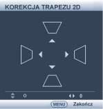 Automatyczna regulacja obrazu W niektórych przypadkach konieczna może być optymalizacja jakości obrazu. W tym celu należy nacisnąć przycisk AUTO na projektorze lub pilocie zdalnego sterowania.