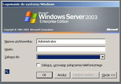 Podstawy pracy w sieci Logowanie faza wprowadzania