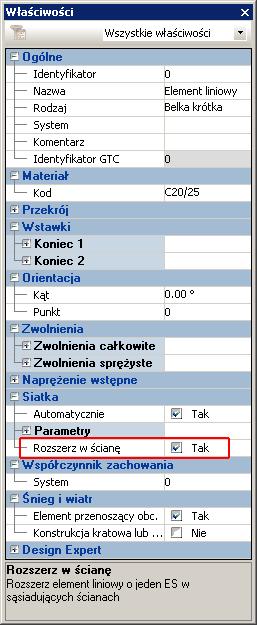 W poprzednich wersjach Advance Design, opisane powyżej rozszerzenie musiało być tworzone ręcznie przez użytkownika i było to czasochłonne.