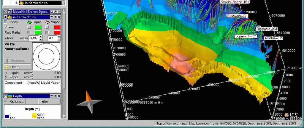 węglowodorów i formowania się złóż, jest program PetroMod 3D.