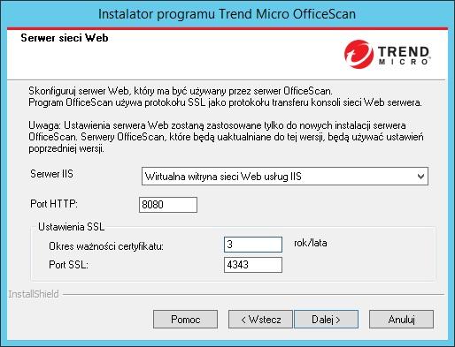 Aktualizacja OfficeScan Uwaga Jeśli instalujesz serwer OfficeScan na punkt końcowy wykorzystującym wyłącznie protokół IPv6, skonfiguruj serwer proxy z podwójnym stosem, który może wykonywać konwersję