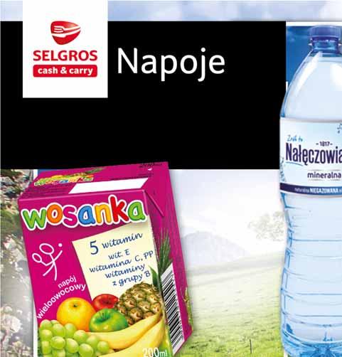 NAPÓJ WOSANKA 5 WITAMIN 200 ML mix smaków pakowany po 2 84099142 0 49 z VAT