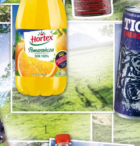 84 SOK POMARAŃCZOWY HORTEX 1 L sprzedaż po lub po 6 szt.