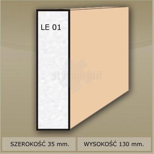 LISTWA ELEWACYJNA LE 01 Listwa elewacyjna ST - 01 Zastosowanie: dekoracja ścian zewnętrznych budynku.