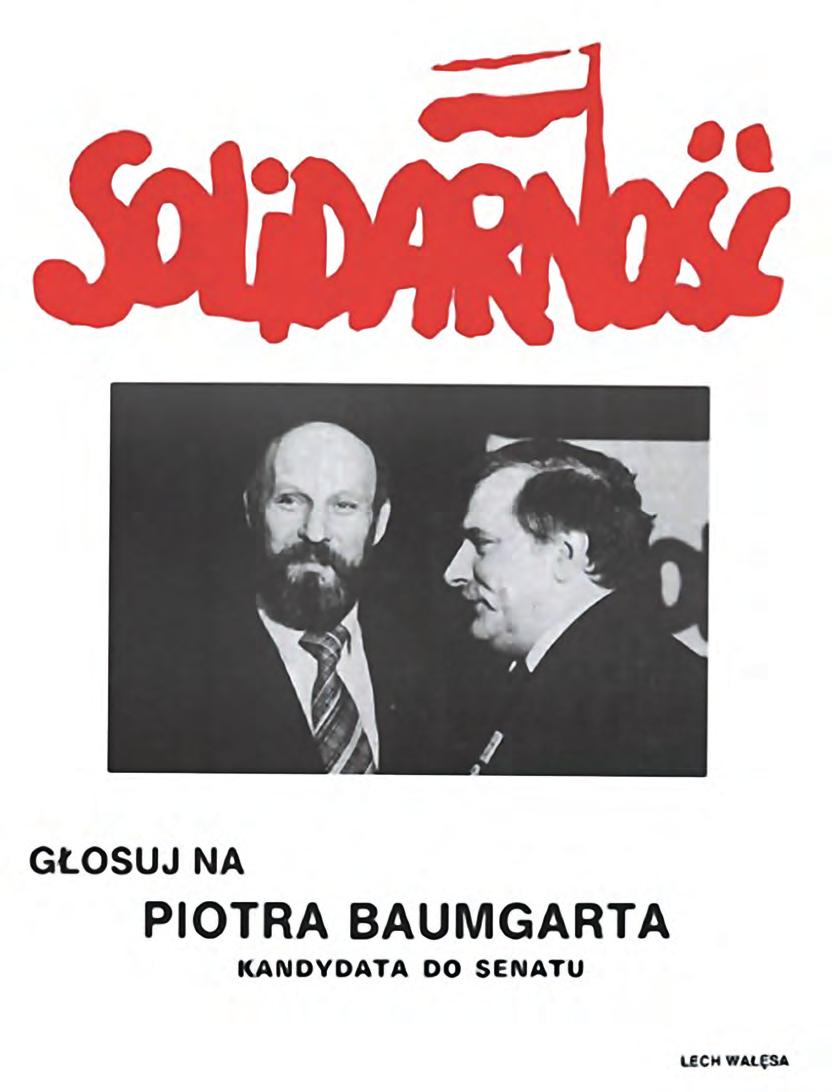 Plakat wyborczy Piotra Baumgarta z