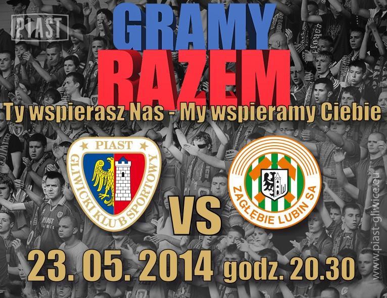 Kolejny bardzo ważny mecz piłkarze Piasta Gliwice rozegrają w piątek na własnym stadionie.
