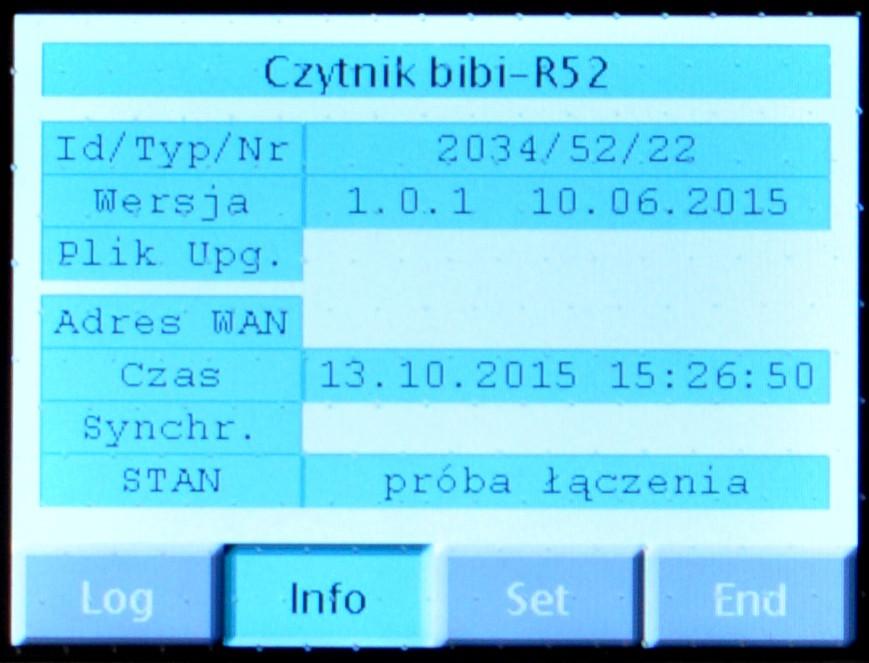 5. Konfiguracja czytnika W zakładce Set możemy ustawić rodzaje zdarzeń, które ma rejestrować czytnik.