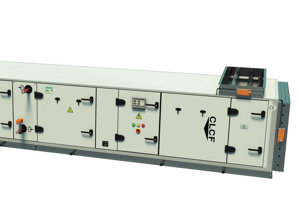 Instalowany fabrycznie układ sterowania zapewniający optymalną pracę CLCF Climate Changer jest wyposażony w całkowicie zintegrowany, instalowany fabrycznie układ sterowania, optymalizowany pod kątem