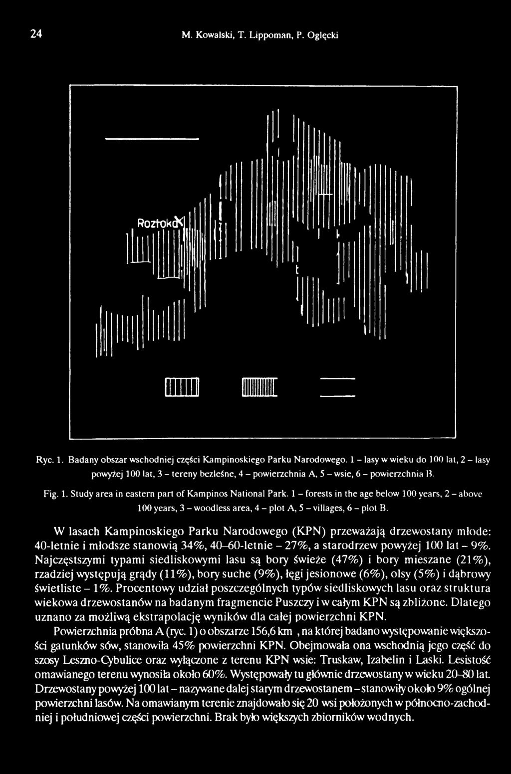 Najczęstszymi typami siedliskowymi lasu są bory świeże (47%) i bory mieszane (21%), rzadziej występują grądy (11%), bory suche (9%), łęgi jesionowe (6%), olsy (5%) i dąbrowy świetliste - 1%.