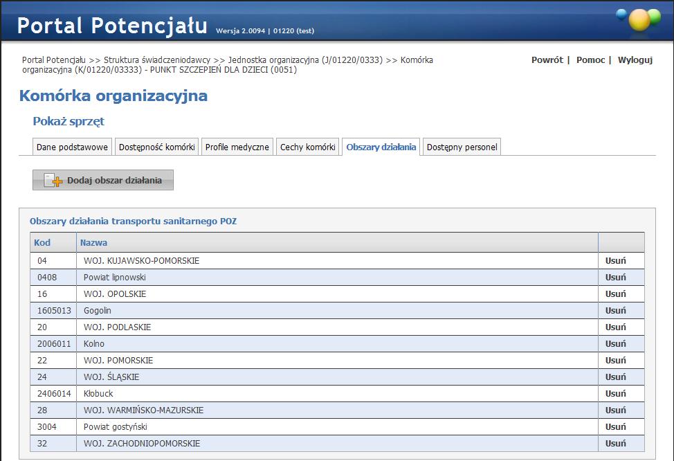 Po zakończeniu edycji należy kliknąć. Przycisk wprowadzonych zmian. 3.1.4.