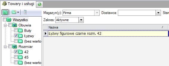 Wyświetlane dane będą uwidocznione w zależności od wprowadzonego nagłówka. Zbiorcze rozwinięcie elementów grupowanych U w a g a!