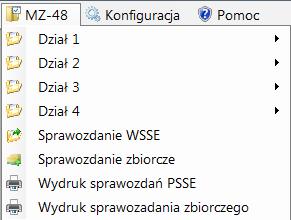 W wyniku działania programu tworzony jest plik exportu, który służy do przesłania Funkcjonalność programu W