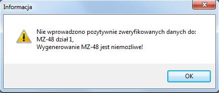 sprawozdawczego, a następnie uruchomić funkcję <Zweryfikuj kompletność danych> W