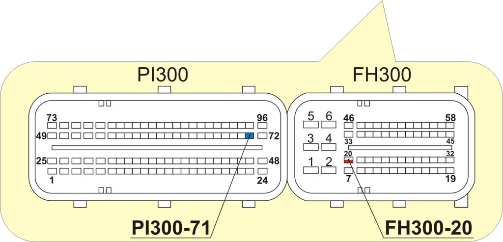 5 FH300 020 biało-czerwony Impulsy sterujące pompą paliwa Lokalizacja komputera benzynowego 3.0 4.