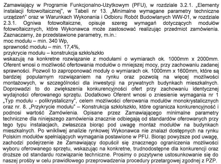 85. W formularzu ofertowym, zgodnie z zapisami SIWZ, należy dla domów prywatnych przyjąć stawkę VAT 8%, jednocześnie wiadomym jest, że dla dokumentacji projektowej obowiązująca stawka VAT wynosi 23%,