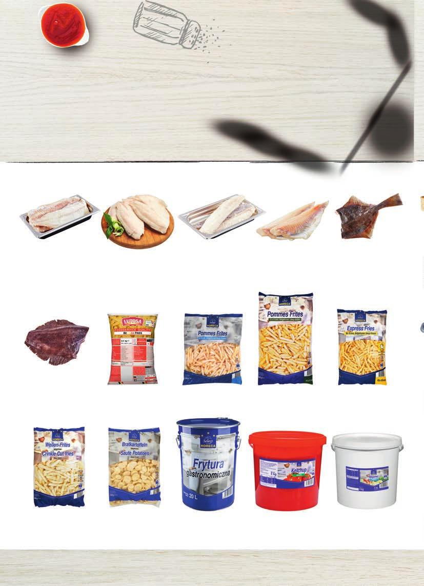 produkt LondyŃSki rzut OKa na street food Dorsz czarny - filety bez skóry glazura 10% masa netto bez glazury 4,5 kg nr art. 95828 Tilapia - filety glazura 30% masa netto bez glazury 3,5 kg nr art.