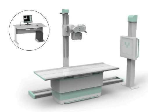 System rentgenografii cyfrowej PLD7600B PLD8000 System radiografii cyfrowej o wysokiej częstotliwości PLD7600B Połączony z PLD7600A w system DRF z podwójną lampą.