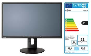 Data Sheet FUJITSU Monitor B22-8 TS Pro Ergonomiczny, szerokoekranowy wyświetlacz o przekątnej 21,5 cala (54,6 cm) Monitor FUJITSU B22-8 TS Pro o rozdzielczości Full HD i z szerokim kątem widzenia