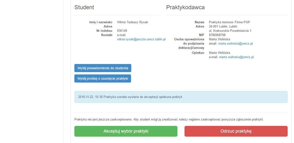 Wyszukiwanie należy zatwierdzić ikoną Filtruj.