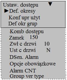 4.4 Ustawienia logów Aby wejść w ustawienia zarządzania energii, wejdź w Menu Ustawienia Ustawienia logów, zatwierdź OK.