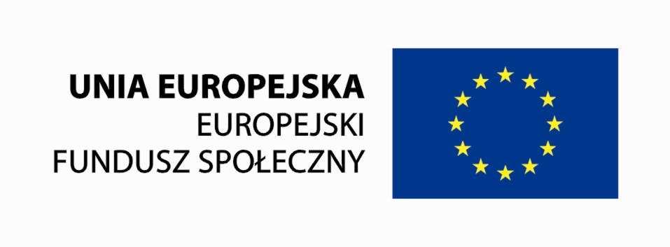 współfinansowany przez Unię Europejską w ramach Europejskiego Funduszu Społecznego.