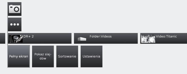 Opcje menu telewizora Funkcja Zdjęcia Tryb Foto W telewizorze można przeglądać zdjęcia w formatach JPEG (*.JPE, *.JPG ) i PNG. Możliwe są różne warianty odtwarzania.