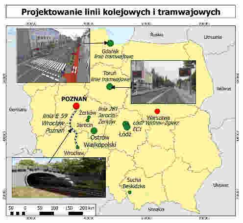 Jednymi z najważniejszych osiągnięć BBF było zaprojektowanie ponad 30 kilometrowego odcinka linii kolejowej Poznań Czempiń, projekty linii tramwajowych głównych ulic w mieście Gdańsku.