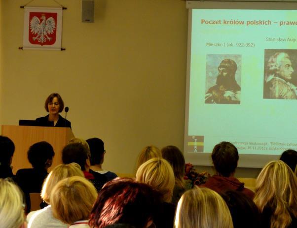 Metadane i paradane - róznice (zarys tematu) to kolejny temat poruszany podczas Konferencji, tym razem przez panią Edytę Kotyńską.