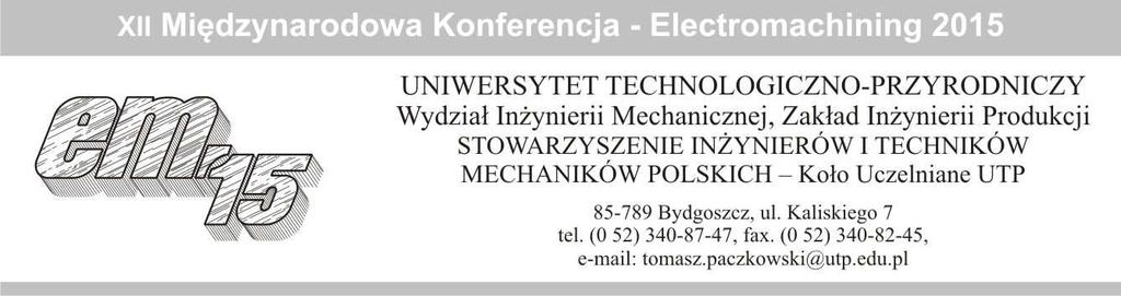 Główne zagadnienia poruszane z tego zakresu, to wytwarzanie monolitycznych tarcz turbin silników lotniczych (blisk) z łopatkami, a także technologia usuwania zadziorów metodą ECM.