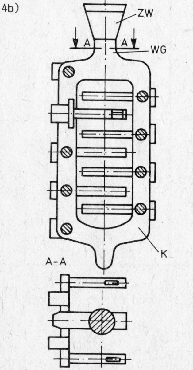 Dwa węzły do zasilania (rys. 4a), jeden węzeł (rys. 4b).