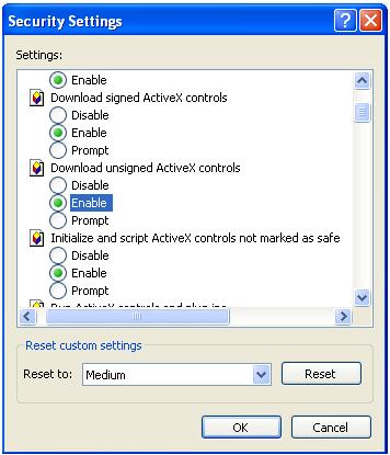 Kliknij Tools=>Internet Options 2 Wybierz Security=> Custom Level (patrz rysunek poniżej po lewej stronie).