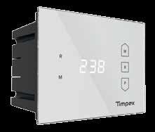 Reg 230 115 Timpex Reg 230 wyświetlacz szklany Poza regulacją spalania, za pomocą Reg 230 można także regulować temperaturę panującą wewnętrz pomieszczenia.