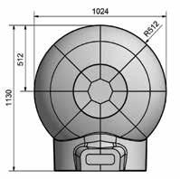 m 2 Wsad ok. 8-9 kg drewna a ok.