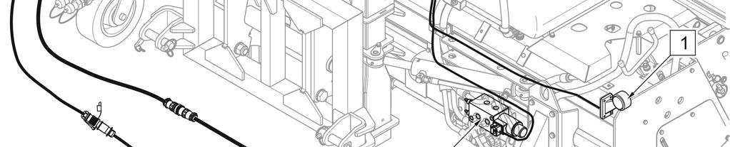 panel sterowania; (3) - pompa wody; (4) - elektrozawór skrętu