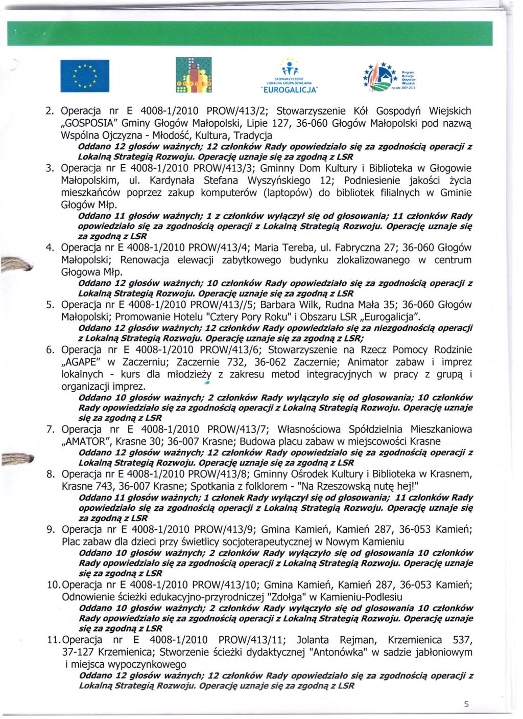 STOW.uu.VSZENlf LOKALNA GRUPA OZi..UN.. 2.
