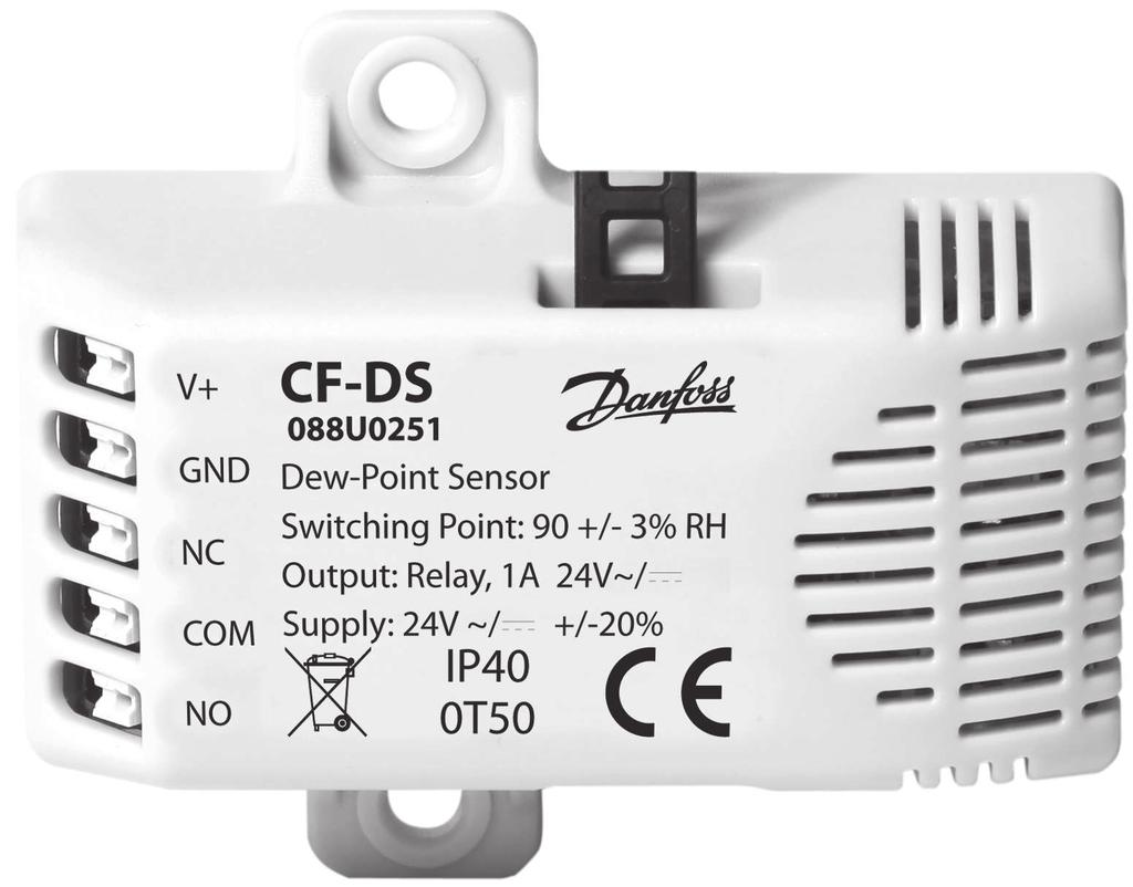 Czujnik punktu rosy CF-DS Zastosowanie Czujnik punktu rosy CF-DS jest stosowany w systemach ogrzewania i chłodzenia podłogowego w celu ochrony przed kondensacją.
