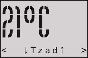 1.5. Ekran menu uproszczonego 5 [Tzad] aktualnie zadana temperatura parametr edytowalny jedynie w trybie