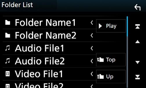 Dysk Ekran video Obsługa menu płyty DVD 9 10 9 W menu płyty DVD-VIDEO skonfigurować można pewne pozycje. 1 Dotknięcie zaznaczonego obszaru podczas odtwarzania.
