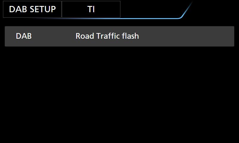 DAB Informacja o ruchu drogowym Po rozpoczęciu nadawania biuletynu o ruchu na drogach można automatycznie słuchać i oglądać podawane informacje.