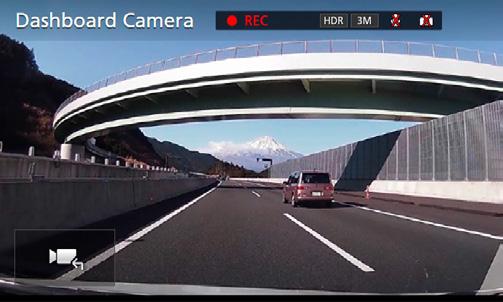 Inne Komponenty Zewnętrzne Korzystanie z kamery deski rozdzielczej ( ) Kamera deski rozdzielczej, DRV-N520 (wyposażenie opcjonalne), podłączona do tego urządzenia pozwoli na odtwarzanie nagranych