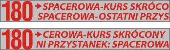 Załącznik nr 10 Funkcjonalność Systemu Informacji Liniowej do Umowy z dn... 2.1.5.2. oznaczenie linii, kierunek, przebieg trasy zgodnie z opisem w punkcie 2.1.1.1 ekspozycja do ok.