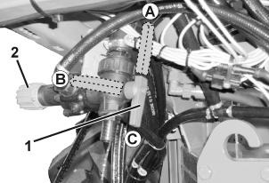 (opcja) System Obiegu Ciśnieniowego umożliwia stały obieg cieczy w przewodach opryskowych przy włączonym Systemie Obiegu Ciśnieniowego.