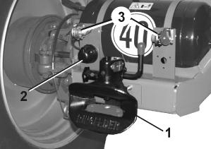 Budowa i działanie Przegląd System Obiegu Ciśnieniowego (DUS) Rys. 92 (1) System Obiegu Ciśnieniowego DUS (2) Zawór przełączający DUS (3) Zawór ograniczający ciśnienie DUS (4) Zawór zwrotny DUS 5.